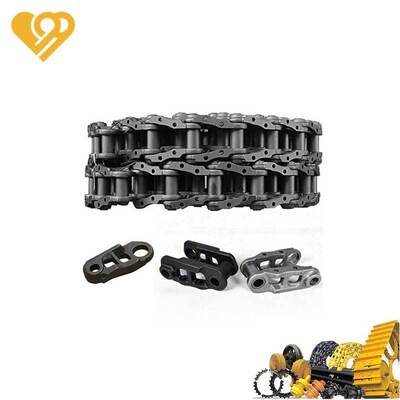 Qualidade Conjunto de elo de corrente de esteira Komatsu PC200-7 em liga de aço 40Mn2 com dureza HRC 52-58 e passo de 190 mm fábrica